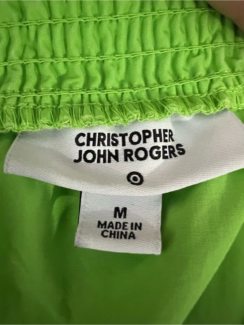 Christopher John Rogers Tie Strap High-Low Babydoll Dress Vibrant Green M - Picture 8 of 9
